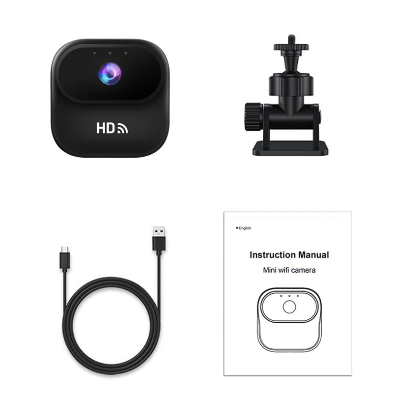 Caméra Mini WiFi FUYUMY 1080P – Surveillance Magnétique, Détection de Mouvement