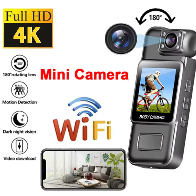 Bodycam Portable RLDV-G119 – 1080P Full HD, WiFi, Vision Nocturne, 8h Autonomie