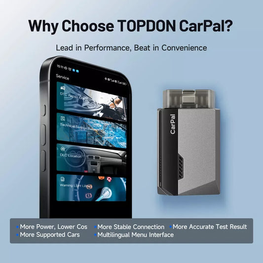 Scanner OBD2 Bluetooth TOPDON Complet Tous Systèmes