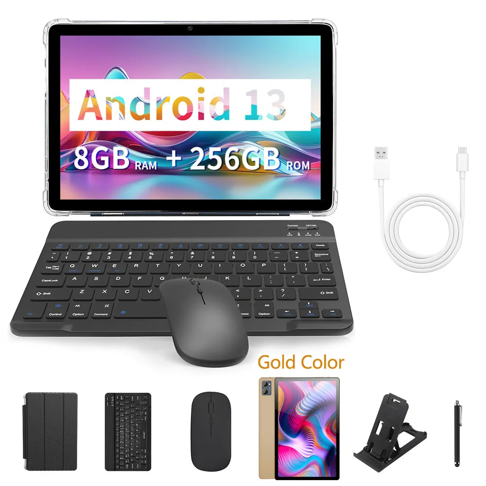 Tablette BDF-Y7 10.1" 5G – | 8GB RAM | 256GB ROM | 4G LTE | Double Caméra