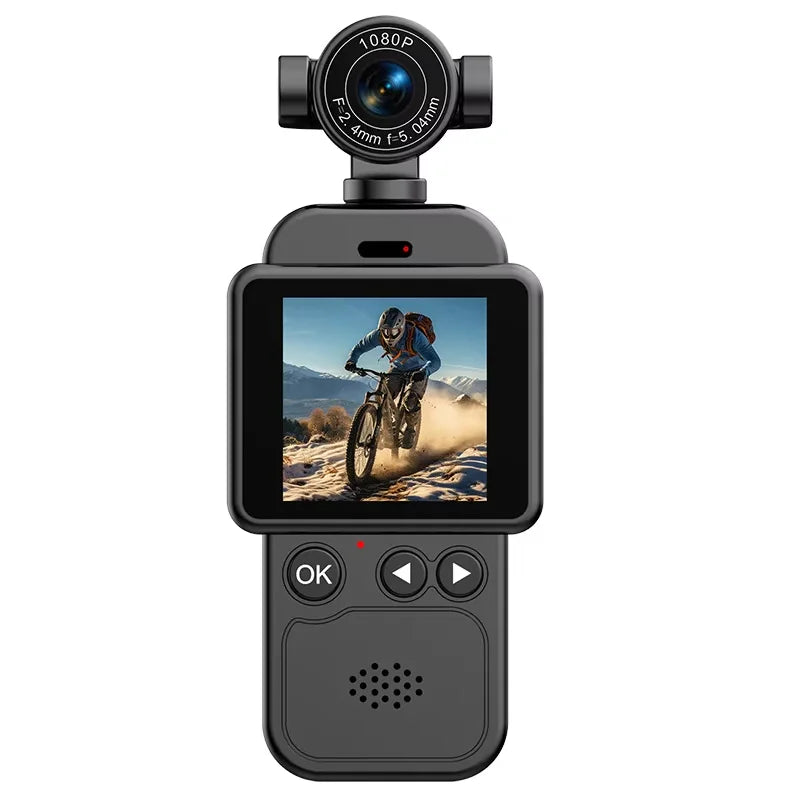 Caméra d'Action Lenovo 360° – 1080P Full HD, Anti-Shake, WiFi, Fixation Pectorale, Longue Autonomie