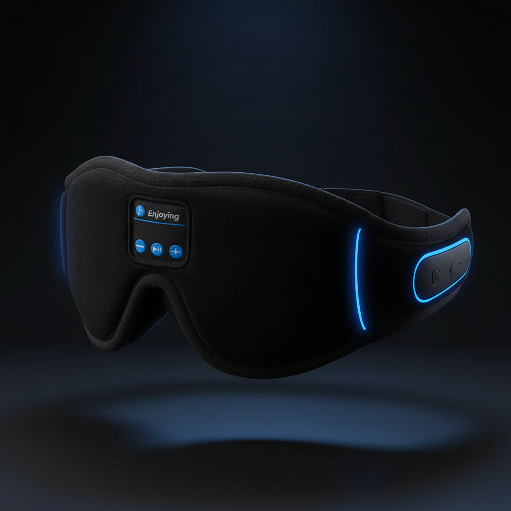 Masque de Sommeil Bluetooth 3D avec Écouteurs HD Intégrés
