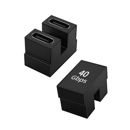 Adaptateur USB-C Coudé 40 Gbps 100W Femelle-Mâle