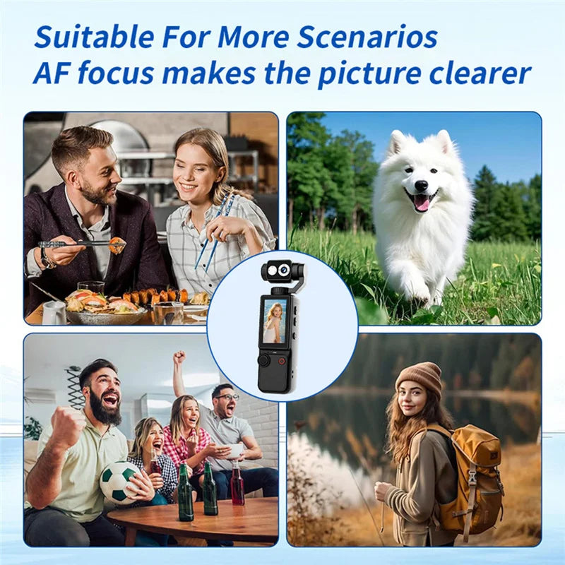 Caméra Sport Portable Lenovo 4K WiFi – Autofocus, Longue Autonomie, Vlog & Moto