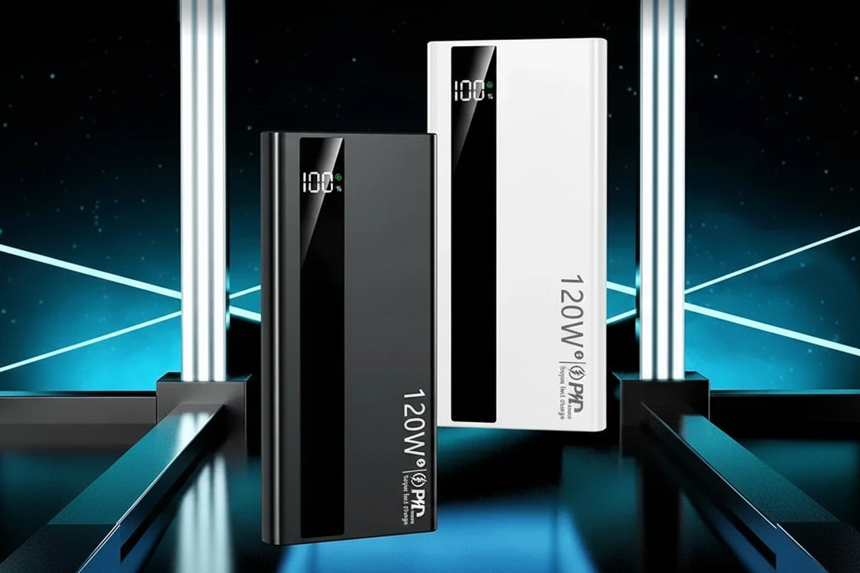 Batterie Externe Lenovo 120W | Charge Rapide | Affichage LED | 2× USB