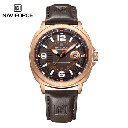 Montre Homme Quartz Élégante 43mm 3ATM Luminescente