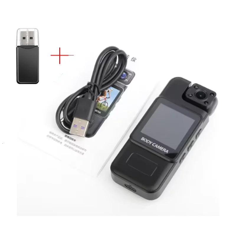 Bodycam Portable RLDV-G119 – 1080P Full HD, WiFi, Vision Nocturne, 8h Autonomie
