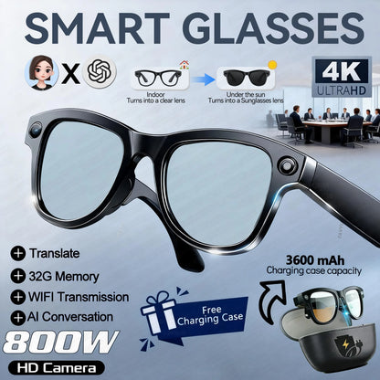 Lunettes Connectées IA Caméra