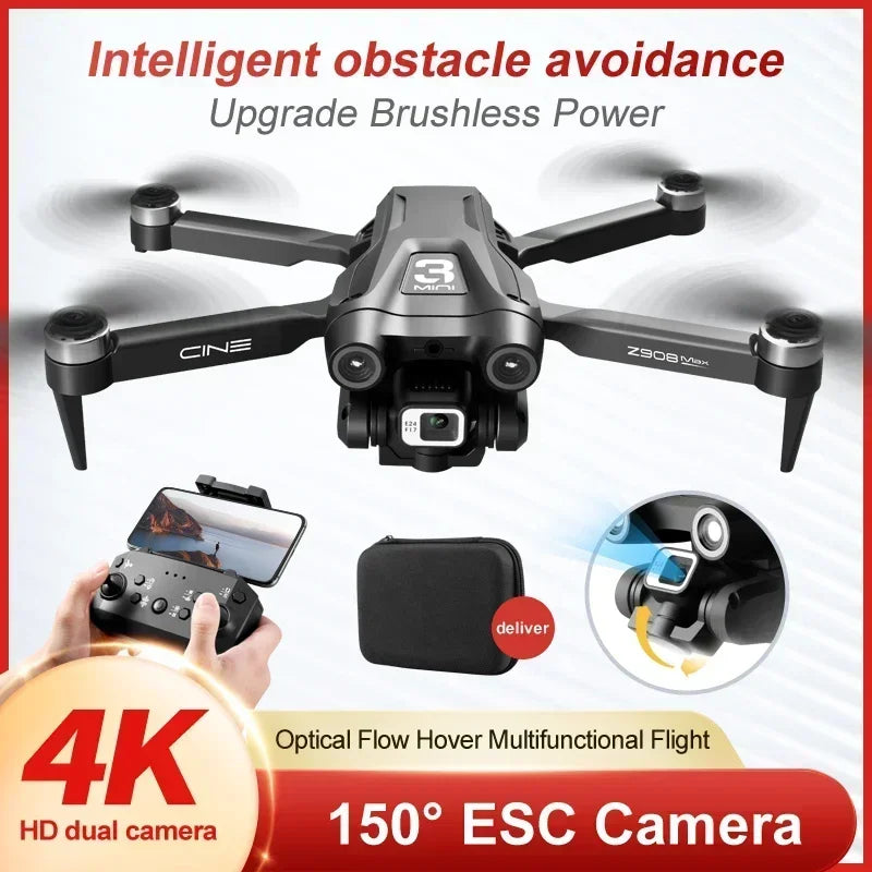 Drone Lenovo Z908 Pro MAX – Caméra 8K, Évitement d'Obstacles Visuel, Flux Optique, Pliable