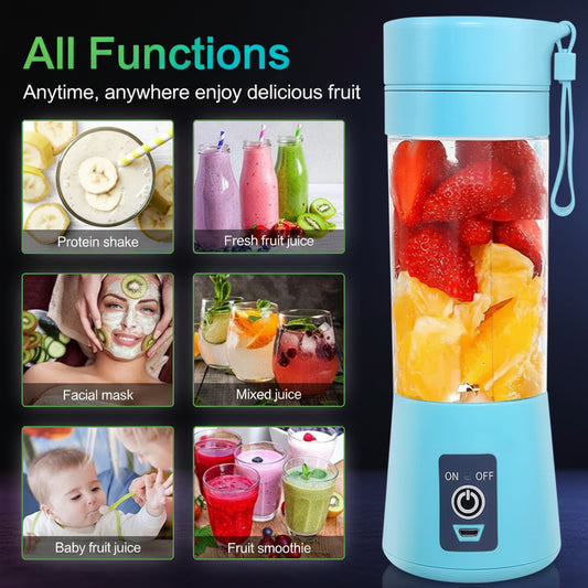 Mini Blender Portable Rechargeable USB — Jus Fruits, Smoothies & Milkshakes