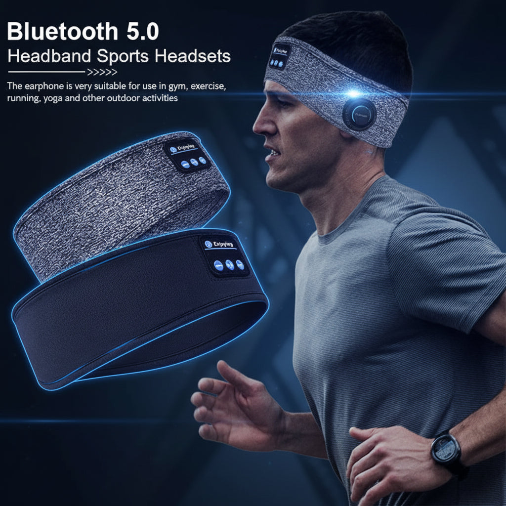 Casque Bluetooth Sport & Sommeil – Réduction de Bruit Active