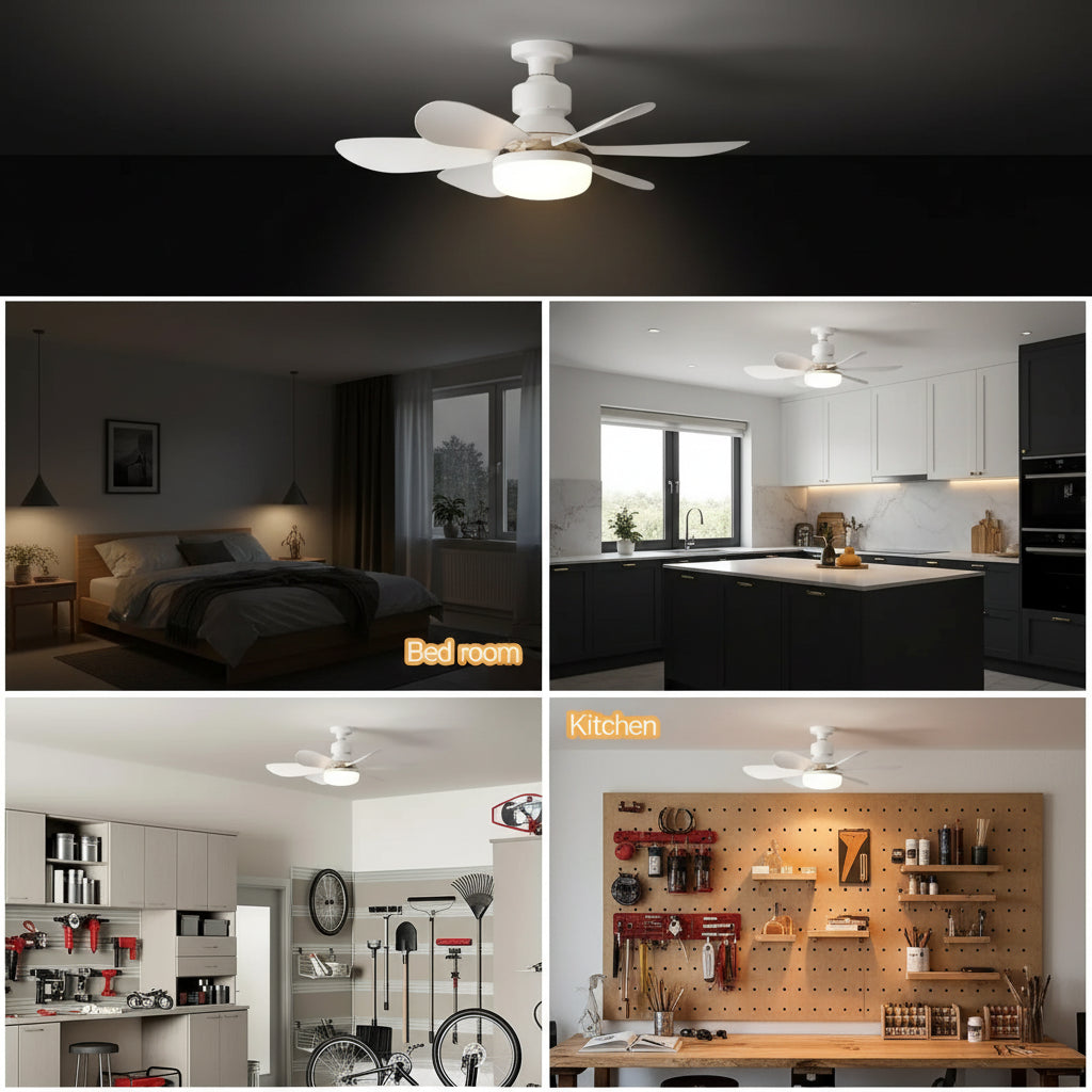 Ventilateur Plafonnier LED Dimmable avec Télécommande