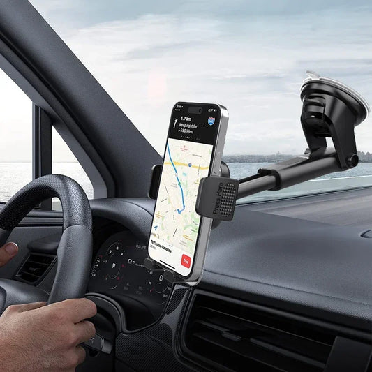 Support Téléphone Voiture Flexible Tableau de Bord, Pare-Brise