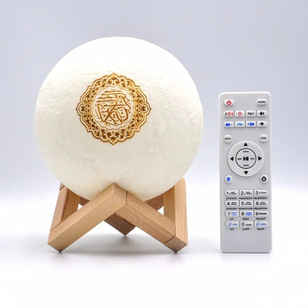 Enceinte Bluetooth Coran avec Veilleuse LED – Haut-Parleur Islamique Portable
