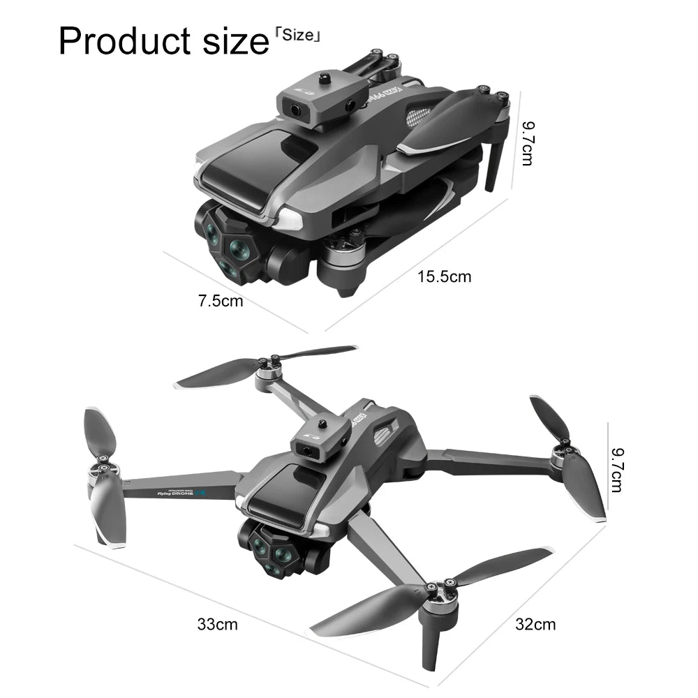 Drone LSRC M66 – Caméra 4K, Moteur Brushless, Télécommande Écran, 30 min de Vol