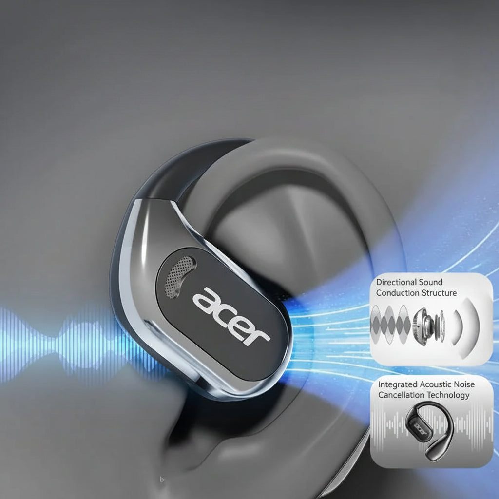 Écouteurs Bluetooth Open-Ear Sport – Légers et Confortables