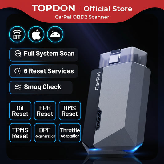 Scanner OBD2 Bluetooth TOPDON CarPal – Lecture de Codes, Diagnostic Complet