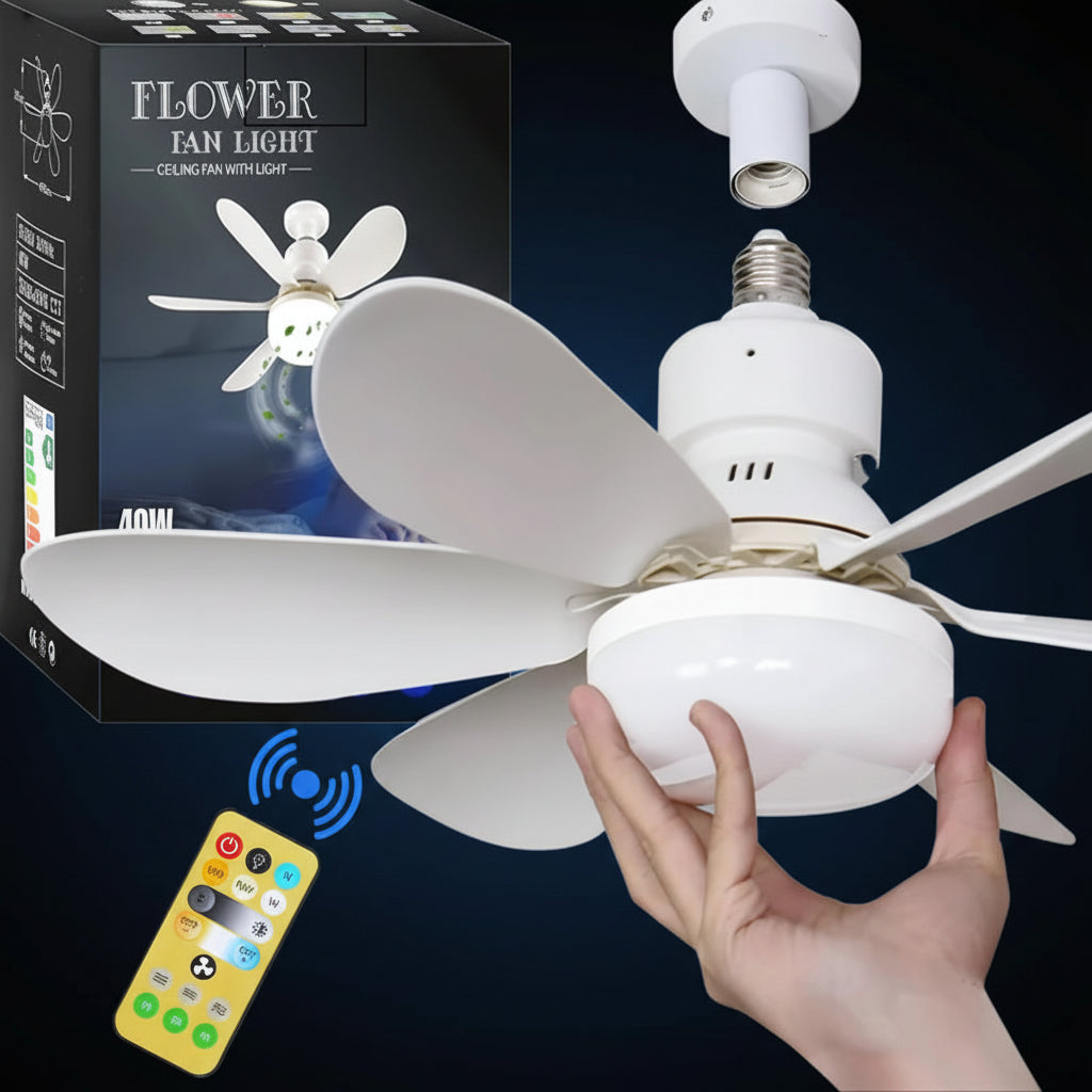 Ventilateur Plafonnier LED Dimmable avec Télécommande