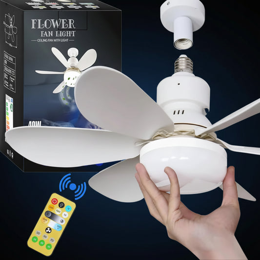 Ventilateur Plafonnier LED Dimmable avec Télécommande