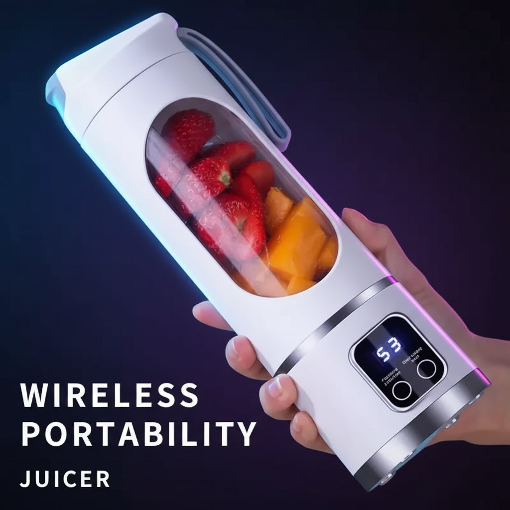 Mixeur Portable Rechargeable USB – Blender Compact 25W pour Smoothies, Milkshakes & Jus de Fruits