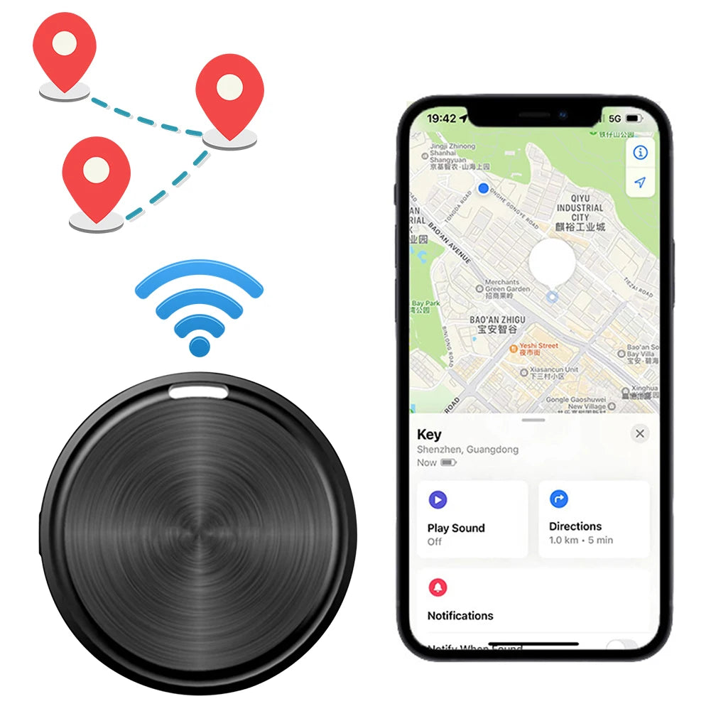Traceur Bluetooth Portable – Localisateur GPS Mini, Compatible Android, Find My Device