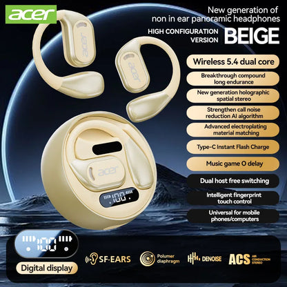 Écouteurs Bluetooth Open-Ear Sport – Légers et Confortables