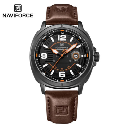 Montre Homme Quartz Élégante 43mm 3ATM Luminescente