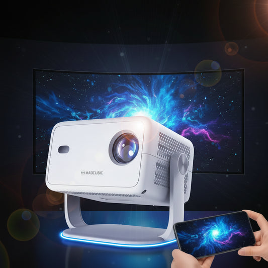 Projecteur Magcubic L018 – Android 14 1080P Natif 650 ANSI WiFi 6 Rotation 360°