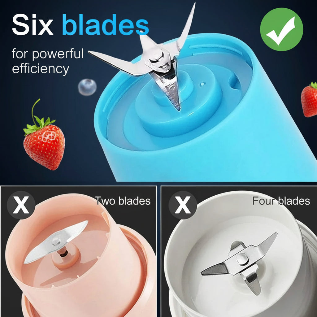 Mini Blender Portable Rechargeable USB — Jus Fruits, Smoothies & Milkshakes