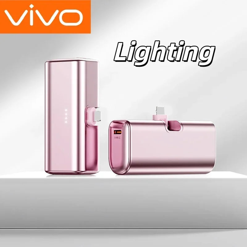 Mini Batterie Externe VIVO 22.5W –  | Format Capsule | USB-C & Lightning | iPhone & Android