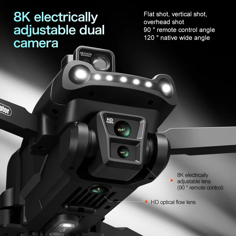 Drone GPS Lenovo V198MAX 8K – Caméra Professionnelle, Évitement d'Obstacles Laser, Télécommande Grand Écran