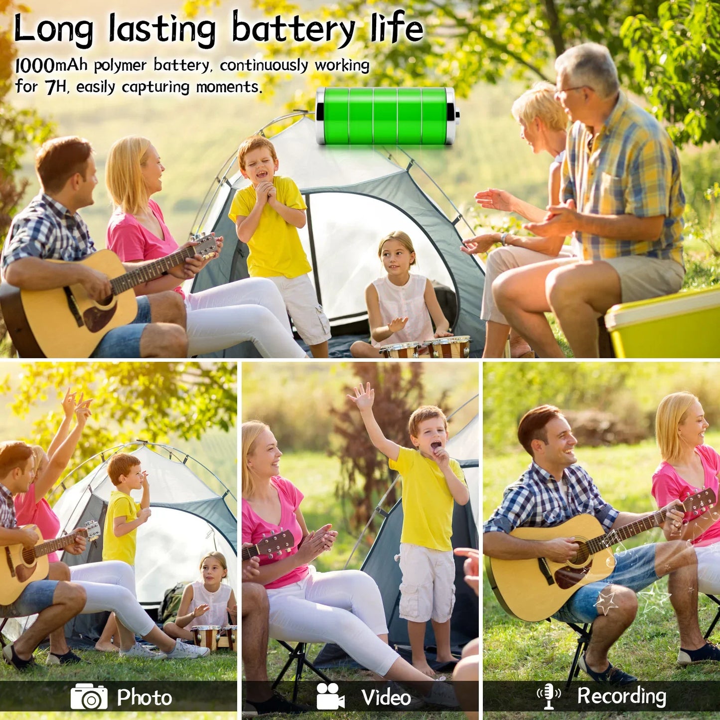 Bodycam Portable RLDV-G119 – 1080P Full HD, WiFi, Vision Nocturne, 8h Autonomie