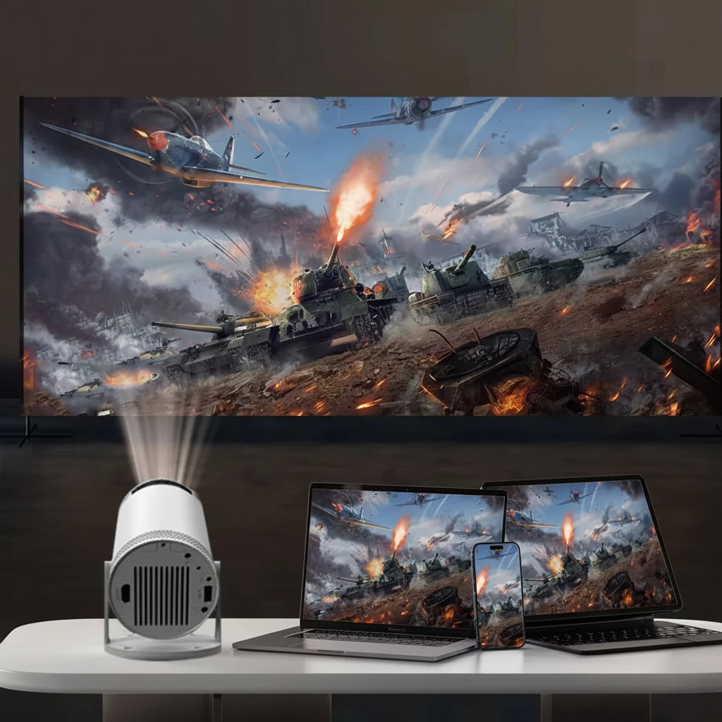 Projecteur Portable 4K HY300 – Android 11 WiFi 6 Bluetooth 5.0