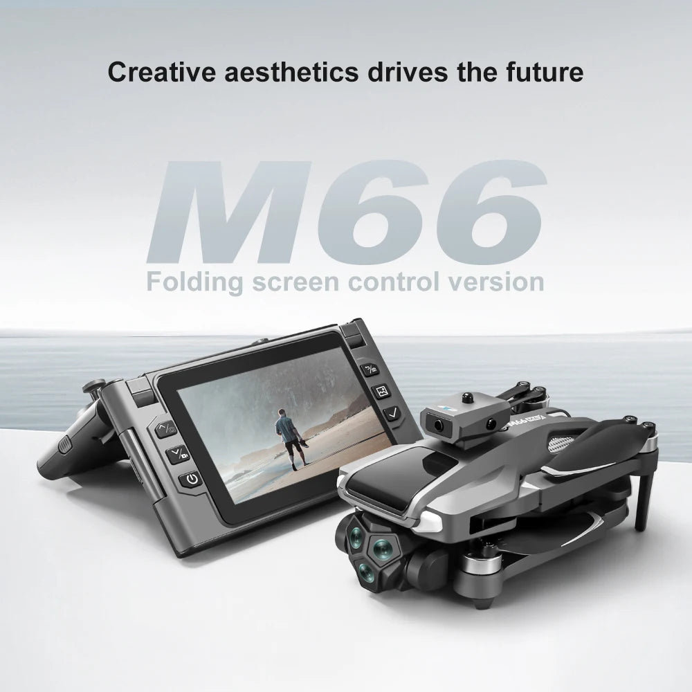 Drone LSRC M66 – Caméra 4K, Moteur Brushless, Télécommande Écran, 30 min de Vol