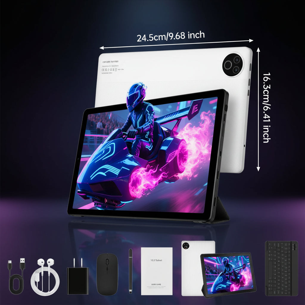 Tablette URAO 10 Android 15 – | 64GB ROM | IPS HD | Double Caméra |