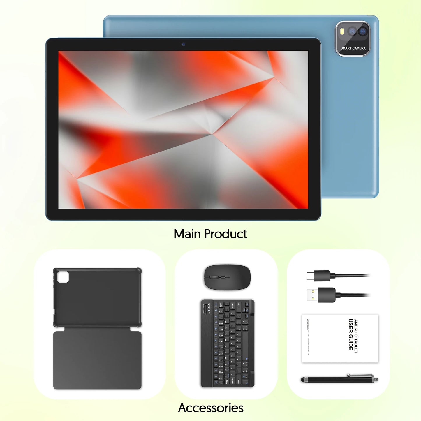 Tablette BAKEN 10" Android 15  | Double Caméra | Clavier inclus