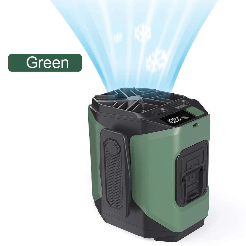Ventilateur de Taille Rechargeable – Mains Libres, Batterie 10000/20000mAh, 5 Vitesses