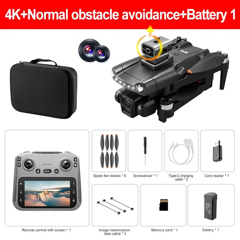 Drone GPS Lenovo V198MAX 8K – Caméra Professionnelle, Évitement d'Obstacles Laser, Télécommande Grand Écran