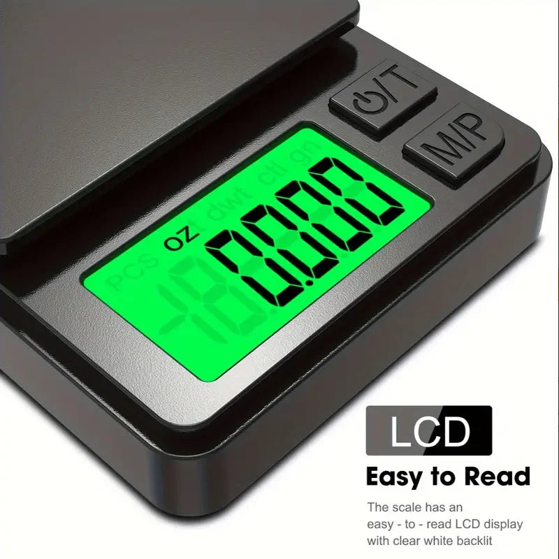 Mini Pocket Scale 500g/0.01g & 1000g/0.1g – Digital Gram