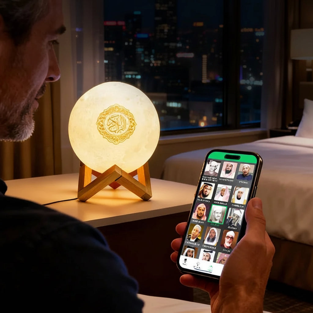 Enceinte Bluetooth  avec Lampe LED – Haut-Parleur Islamique Portable