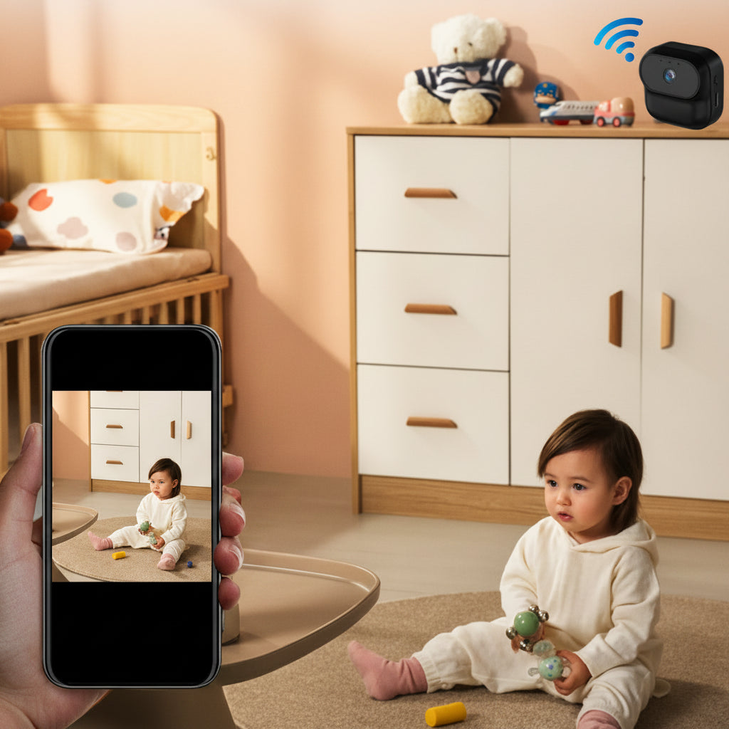 Caméra de Surveillance WiFi Lenovo A8 – 1080P Full HD, Détection de Mouvement