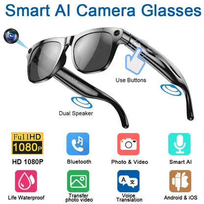 Lunettes Connectées Caméra IA Intégrée