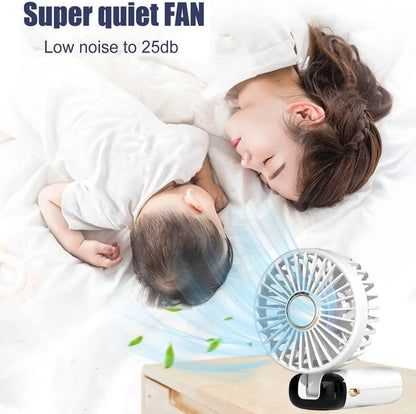 Ventilateur Mini Portable USB Pliable Avec Écran LED