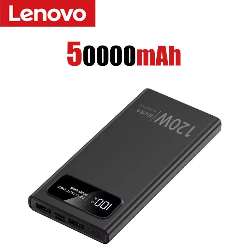 Batterie Externe Lenovo 120W Grande Capacité –  | LED Digital | Charge Rapide Bidirectionnelle