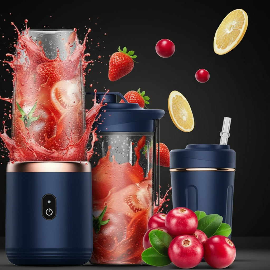 Blender Portable 400ml Rechargeable USB — Jus de Fruits, Smoothies & Milkshakes