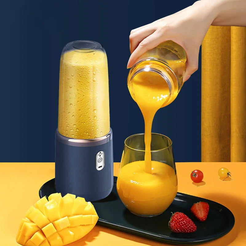 Extracteur de Jus Portable 400ml Rechargeable USB — Blender Smoothie Fruits