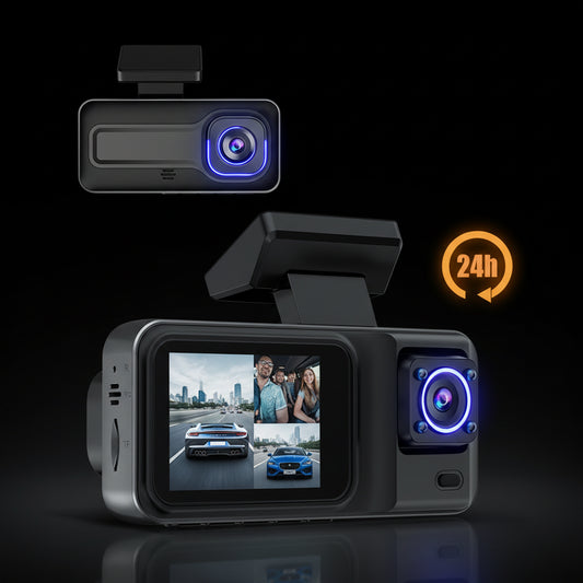 Dashcam Voiture – Caméra de Bord 1080P Full HD, Vision Nocturne