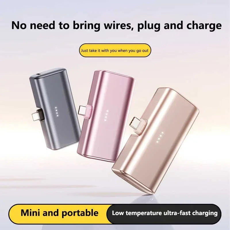 Mini Batterie Externe VIVO 22.5W –  | Format Capsule | USB-C & Lightning | iPhone & Android