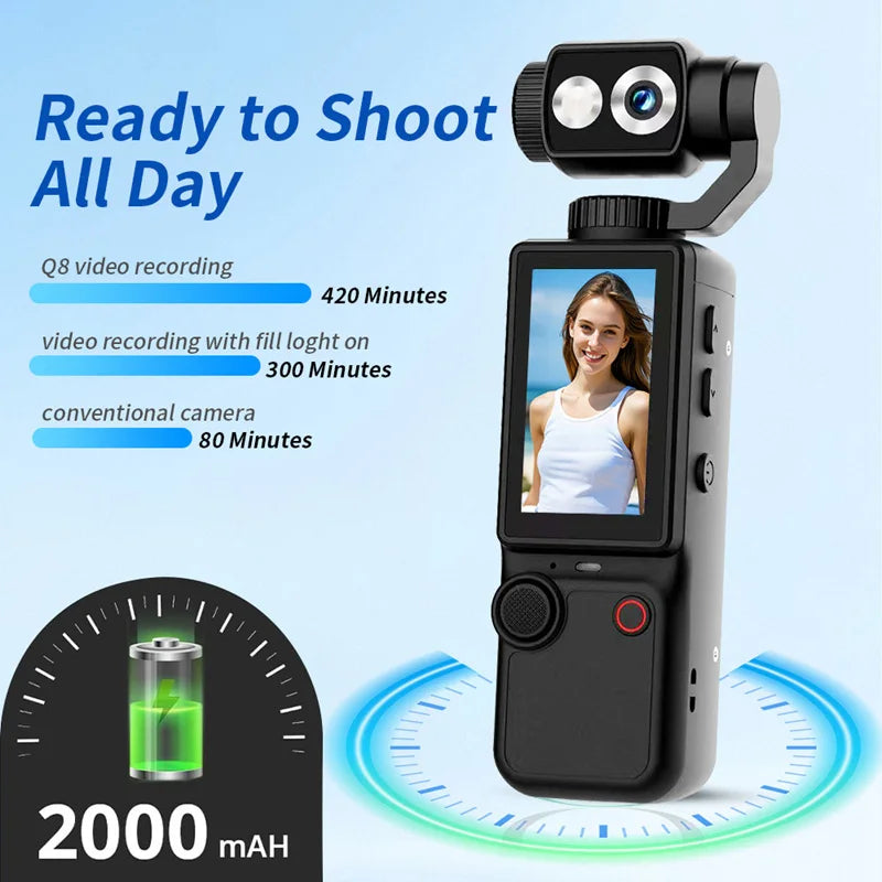 Caméra Sport Portable Lenovo 4K WiFi – Autofocus, Longue Autonomie, Vlog & Moto