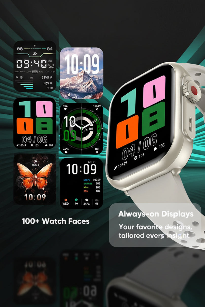 Montre Connectée 2026 – Écran AMOLED 1,85